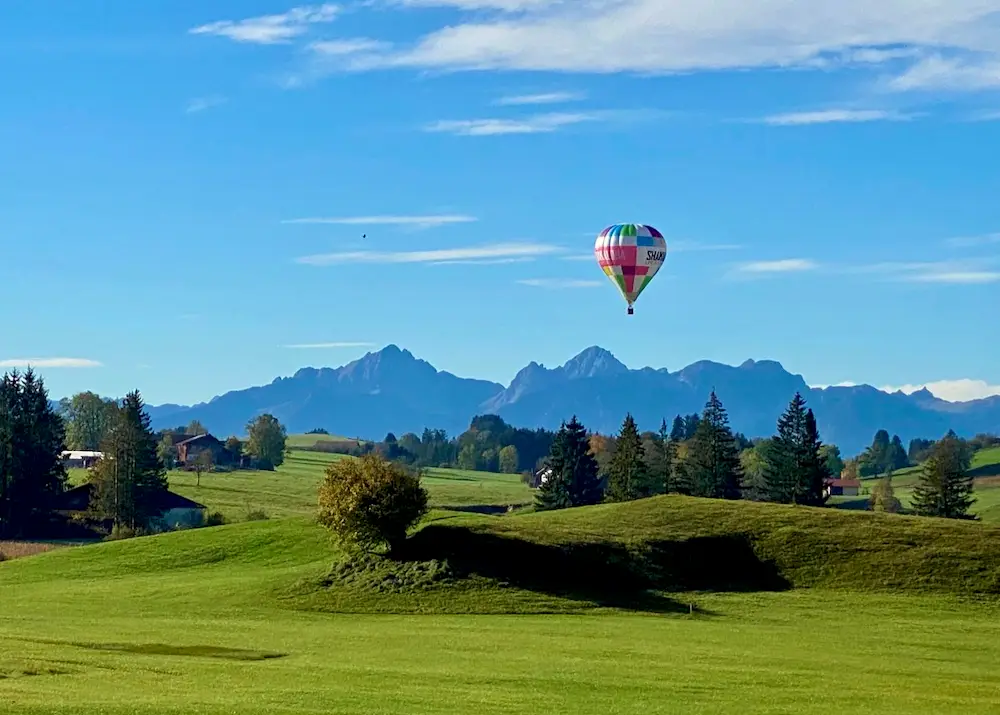 Ballonfahren München, Weilheim, Murnau, Bad Kohlgrub, Kochel, Oberammergau, Ammergebirge, Unterammergau, 5-Seenland, Ammersee, Starnberg