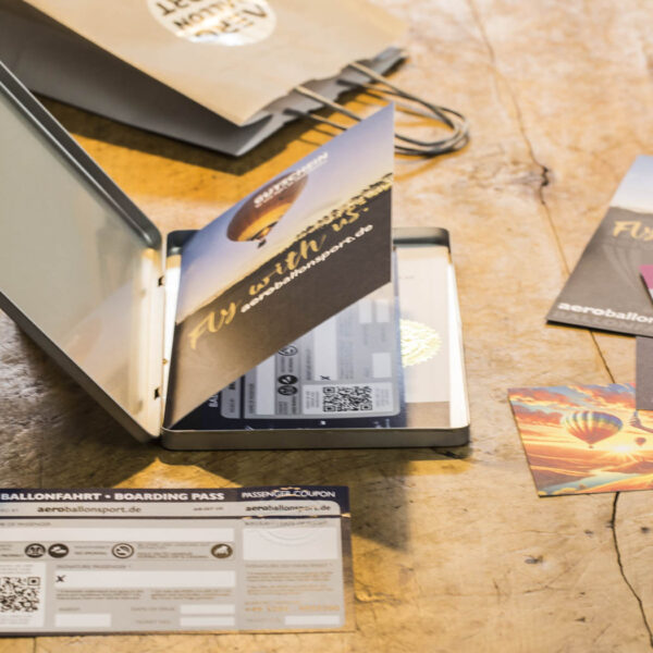 Edle Geschenkbox für Ihren Gutschein