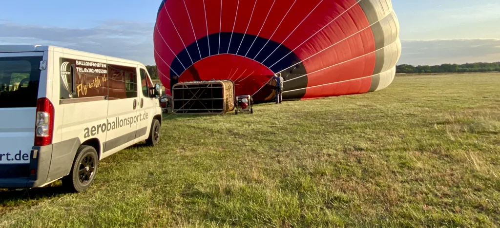 Startplätze für Heissluftballone - Vorbereitung auf die Ballontour