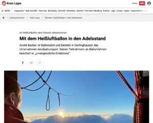 NW - Mit dem Heissluftballon in den Adelsstand