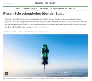 WB - Wera Schraubendreher ueber Bielefeld gesichtet