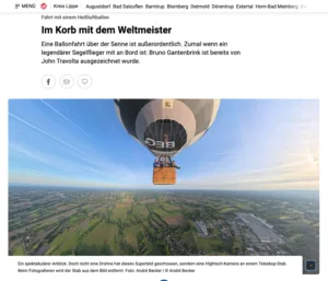 Neue Westfälische - Im Korb mit dem Weltmeister