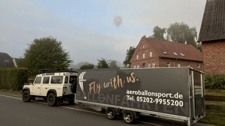 Mystische Ballonfahrt morgens in Rahden zum Sonnenaufgang