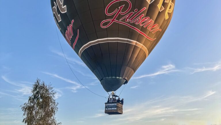 Mit dem Barre Pilsener Ballon über Rahden und Stemwede hinweg schweben