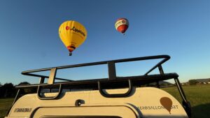Heißluftballone bei einer Ballonfahrt von Aeroballonsport – Ballonfahrt-Gutschein online kaufen