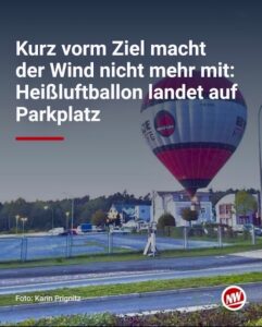 Heißluftballon Landung Oerlinghasuen Hanning