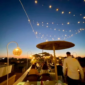 Ballonfahren Marrakech Marokko Roof Top Bar