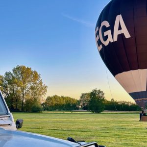 Landung des BEGA Ballon - Hersteller Schröder Fire Balloons